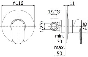 Paffoni Candy Ca010 Miscelatore doccia Monocomando ad Incasso Cromo