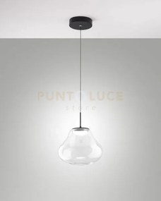 Deva sospensione 1 luce trasparente a led cct 2700k - 3000k - 4000k...