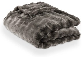 Coperta grigia in micropile 150x200 cm Wave – Tiseco Home Studio