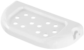 Mensola portasapone a muro 24 cm in ABS bianco Gioia