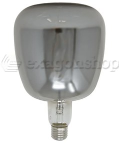 Lampadina design 14x21 cm 5W attacco E27 180 lumen 2700k A luce calda vetro Smoky Vintage