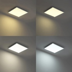 Pannello LED bianco quadrato con LED dimmerabile a 3 livelli - Reeves