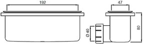 Piletta Rettangolare Con Copripiletta  Cromo Per Piatti Doccia Ultraflat New T4493aa Ideal Standard