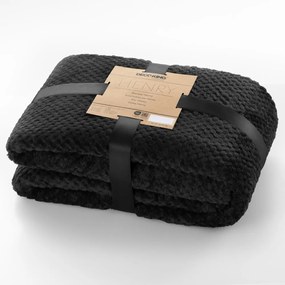 Coperta in microfibra nera, 150 x 200 cm Henry - DecoKing