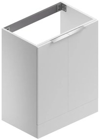 Mobile lavanderia Jnka 2 ante in truciolare bianco lucido P 45 x L 70 x H 89 cm