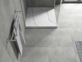 Mexen Hugo piatto doccia quadrato SMC 90 x 90 cm, pietra bianca - 42159090