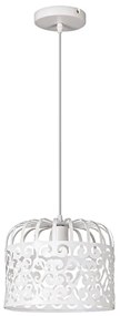 Rabalux 2161 - Lampadario ALESSANDRA 1xE27/60W/230V bianco