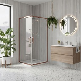 Cabina doccia Rea City 80x80 CopperBrush