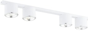 Lampadario da Soffitto in Acciaio AR111 NANO 4 Nero/Bianco 4xAR111 Colore del corpo Bianco