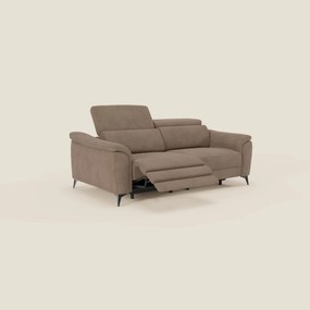 Arcos Divano 3 posti - piedini alti e poggiatesta reclinabili in microfibra impermeabile T11 marrone