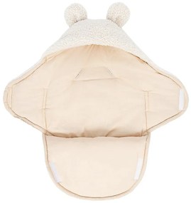 Copertina per neonati color crema in sherpa 45x80 cm – Meowbaby