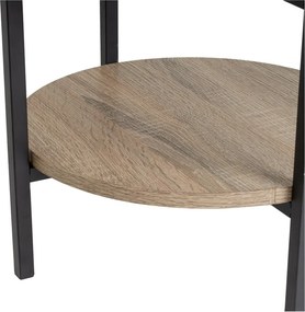 Scaffale nero effetto rovere naturale 40x110 cm - Casa Selección