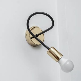 Lampada da parete OXFORD 1xE27/15W/230V oro/nero