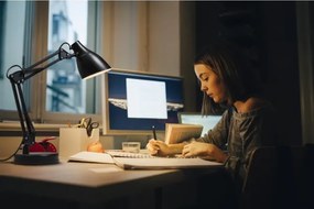 Osram - Lampada da tavolo DESK LINE 1xE27/11W/230V nera