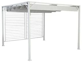 Pergola DKD Home Decor Bianco 296 x 296 x 225 cm Acciaio