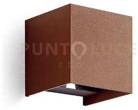 Ges867c- applique marrone a led 2 luci biemissione 3000k 830lm 2x10...