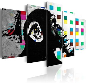 Quadro The Thinker Monkey (Banksy)  Colore colorful, Dimensioni e Misure 200x100