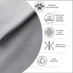 Letto matrimoniale imbottito grigio con spazio contenitivo e rete 180x200 cm Noto - Maison de Rêve