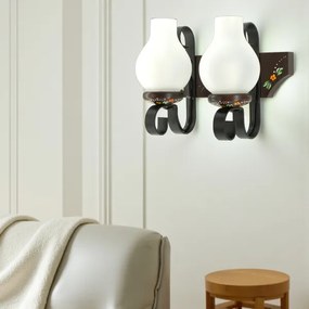 Brilagi - Applique QUEEN 2xE14/40W/230V faggio/wenge