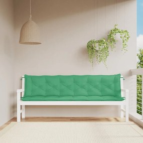 Cuscini Per Panca 2 Pz Verdi 200x50x7 Cm İn Tessuto Oxford /