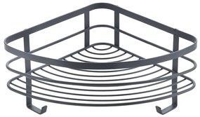 Mensola angolare da parete nera per il bagno Origin - Metaltex