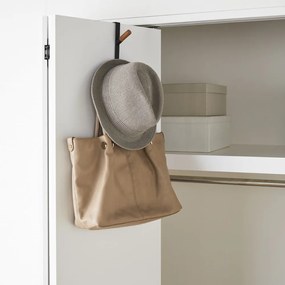 Gancio per porta in metallo nero 1,5 cm Tower - YAMAZAKI