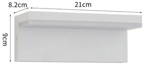 Brilagi - Applique da esterno LED TESSI LED/10W/230V bianco IP54