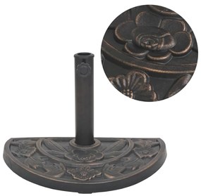 Base Per Parasole A Semicerchio İn Resina Bronzo 9 Kg /