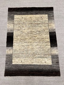 Loribaft Tappeto 90x120 Beige (Iran) Annodato A Mano