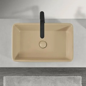 Mensolone effetto legno grigio nuvola 110 cm per lavabi da appoggio serie Master