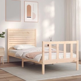 Giroletto con testiera small single in legno massello
