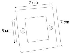 Faretto da incasso LED LEDlite Quadrato 7