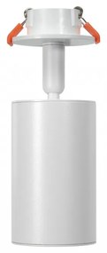 Faretto GU10 da Incasso Orientabile Foro Ø51mm - Bianco Colore del corpo Bianco