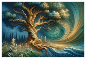 Quadro su tela – Albero della vita in una foresta incantata