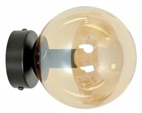 Lampada da Parete ROSSI K1 BL E14 Grafite,Trasparente, Miele Colore del corpo Miele