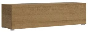 Base TV ribalta con passacavi e piedini Isoka 153 cm Quercia Natura