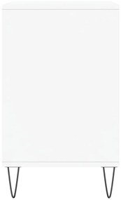 Scarpiera Bianco Lucido 102x36x60 cm in Legno Multistrato