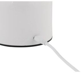 Lampada da tavolo a LED bianca con paralume in metallo (altezza 14 cm) Impetu - Leitmotiv