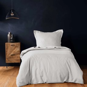 Biancheria in cotone bianco per letto singolo 140x200 cm Lina - douceur d'intérieur