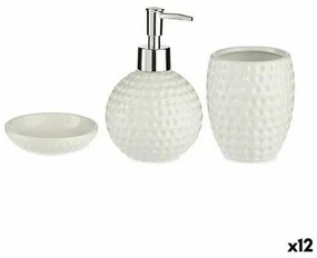 Set da Bagno Bianco Ceramica (12 Unità)