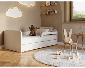 Letto da bambini bianco con materasso e rete inclusi 80x200 cm Duuli – ELTAP