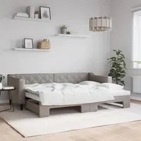 Divano Letto con Letto Estraibile Tortora 80x200 cm Tessutocod mxl 106608