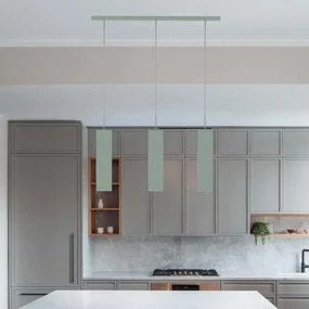Lampadario Moderno Cube verde paralume verde 3x GU10 LUMICOM