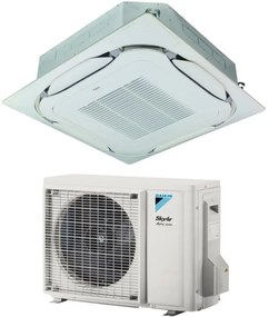 Daikin - Climatizzatore Condizionatore Bluevolution a Cassetta Round Flow 12000 Btu FCAG35B + RZAG35A R-32 Wi-Fi Optional Con Griglia Standard Inclusa