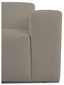 Modulo divano marrone chiaro in tessuto bouclé (angolo destro) Roxy - Scandic