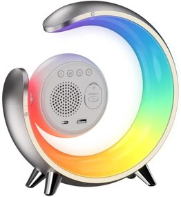 Immax 08985L-LED Lampada da tavolo dimmerabile RGBW con sveglia LED/20W/5V USB a