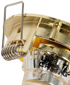 Set di 6 faretti incasso ottone GU10 35mm - Edu