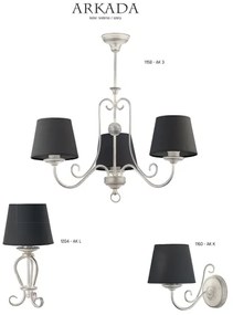 Jupiter 1158 - AK 3 - Lampada a sospensione ARKADA 3xE27/60W/230V