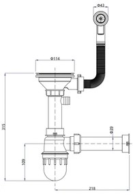 Sapho - Lavello da cucina 77x44 cm granito/beige