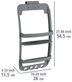 WENKO 24633100 - Mensola UNIVERSALE 26x54,5 cm antracite
